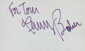 Lenny Baker Actor 1977 I Love My Wife Película de TV Autografiada Firmada Tarjeta Índice - Imagen 1 de 2