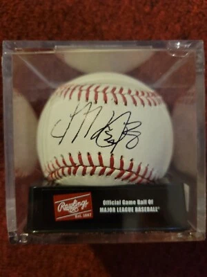 Мяч с автографом Майкла Борна из Главной лиги бейсбола MLB Braves RY IP - Изображение 1 из 2