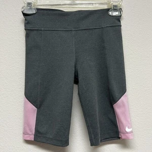 NIKE TROPHY Dri Fit Bike Training Short Gray Pink CJ7562-091 Elastic Stretch M - Picture 1 of 10