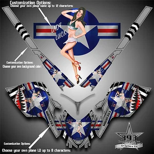 Arctic Cat M7 M8 M1000 Crossfire Graphics Wrap Tunnel Aircraft WW2 Pinup 08-11 - Picture 1 of 1
