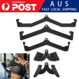 Cable Pulley Attachment Series Gym LAT Pull-Down Bar V-Grip Handle Accessory - Picture 1 of 15