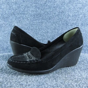 Geox Women's Respira Pump Black Suede Pump 36.5M Used 2025 - Picture 1 of 8