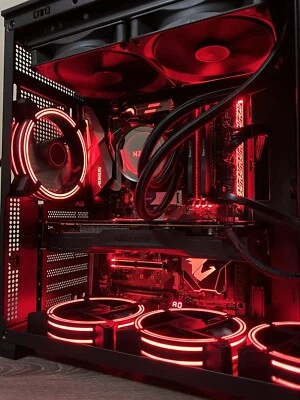 Custom Build Intel i7 Gaming PC, Liquid Cooler, RGB, WiFi,Bluetooth, 1TB, Win 10 - Image 1 of 4