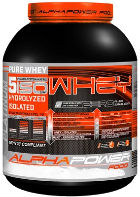 ALPHAPOWER FOOD Iso Whey Isolat Protein Gold Standard Eiweisspulver Shake BCAA IsoWhey Glutamin