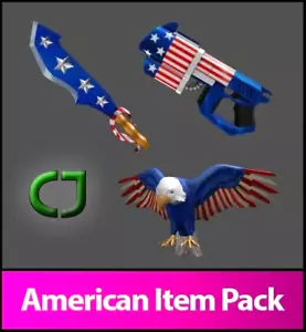 Roblox Murder Mystery 2 MM2 Old Glory Amerilaser Sammy Set - Picture 1 of 1