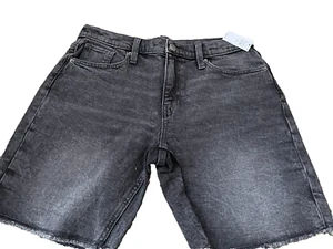 Boy Old Navy High Rise, Stretch Black Color Bermuda Shorts Size 16 PLUS NWT - Picture 1 of 2