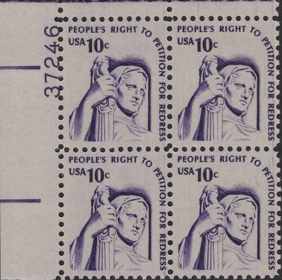 1 #1592 .10  RIGHT TO PETITION PB OF 4. BIN $1.89 - Image 1 of 1