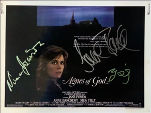 Jane Fonda, Meg Tilly, Norman Jewison signiert Agnes of God 11x14 Poster persönlich - Bild 1 von 1