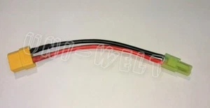 XT60 Buchse auf Mini-Tamiya-Stecker Adapterkabel Adapterstecker Ladekabel - Picture 1 of 3
