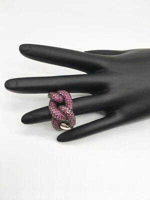 Auténtico Anillo Pianegonda Declaración Plata Brillo Colección Rubí Talla 8 Foto 1 de 4