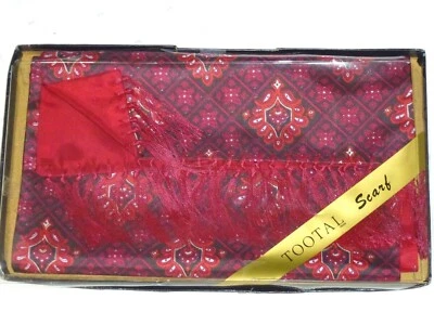 Vintage TOOTAL Scarf Cravat Goodwood Dapper Neckwear Mod Scooter Ascot  NEW - Image 1 of 4