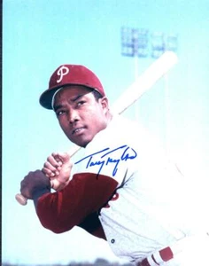 TONY TAYLOR PHILADELPHIA PHILLIES  SIGNED AUTOGRAPHED 8X10 PHOTO W/ COA - Picture 1 of 1