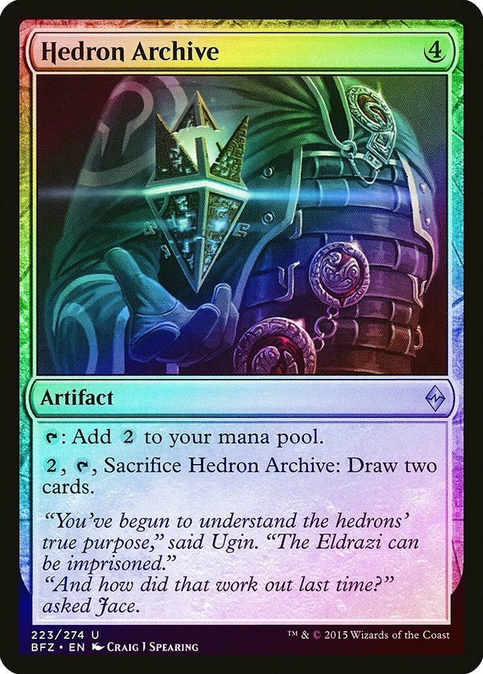 Hedron Archive FOIL Battle for Zendikar NM Artifact Uncommon MTG CARD ABUGames - Image 1 of 1