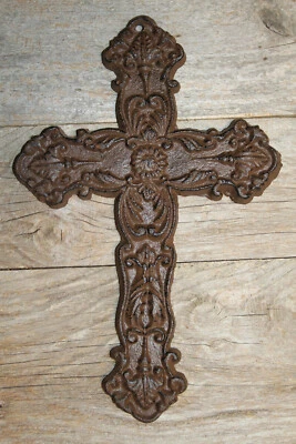 Solid Wall Cross- Large Wall Mounted, country decor- Wall Display - Gift C-15 - Image 1 of 4