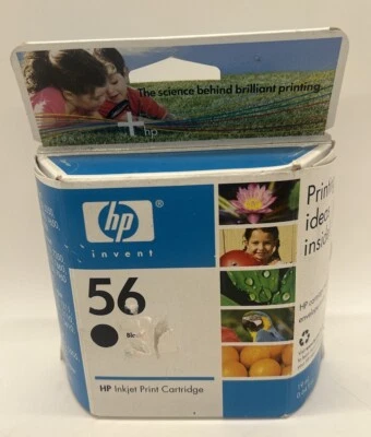 Cartucho de tinta original HP 56 negro C6656AN nuevo caja sellada caducado 2006 Foto 1 de 4