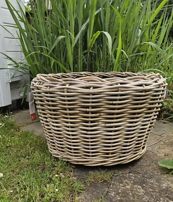 van der Leeden drypot® Rattan Sylter Blumentopf Pflanzentopf Blumenkübel 51x31cm - Bild 1 von 2