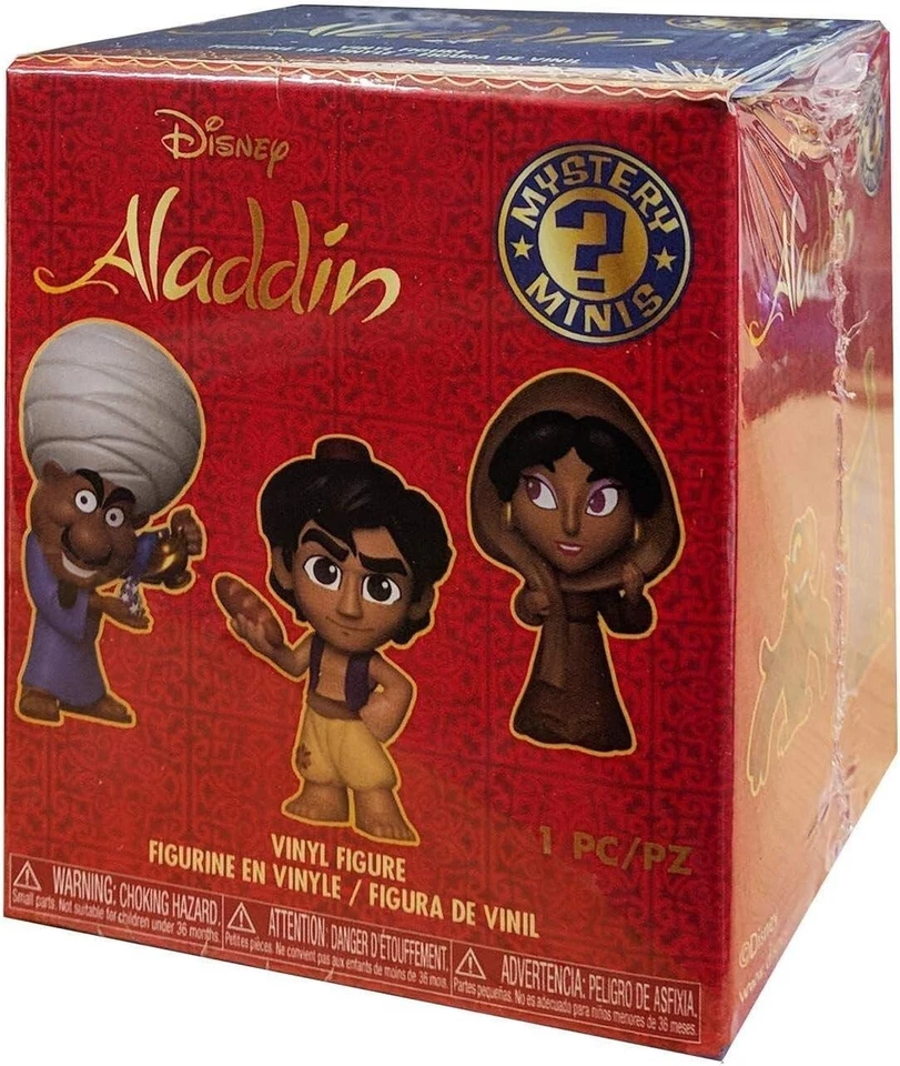 Funko Mystery Minis Disney Aladdin 6 Fig Jasmine Genie Jafar Rajah Abu