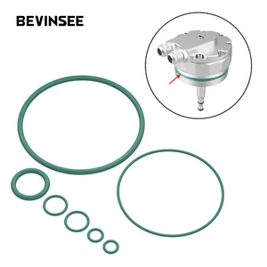 BEVINSEE Oil Filter Cap Cover Oil Cooler Adapter O-Ring For BMW E46 M52TU M54 - Picture 1 of 4