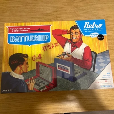 Battleship Games Retro Series Family Board Game Hasbro New and Sealed - Image 1 of 2