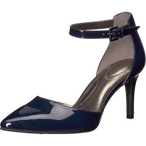 Bandolino Women's Ginata D'Orsay Pointed Toe Pumps NavyBLU Patent SIZE 8.5 M NEW - Picture 1 of 7