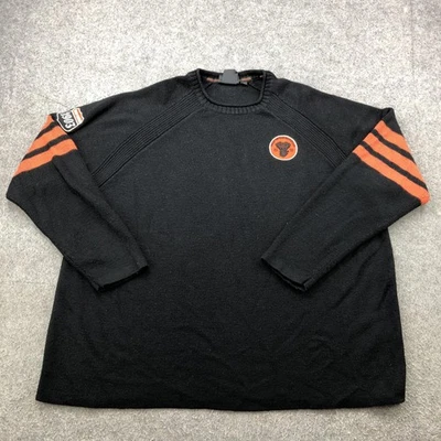 Harley-Davidson Sweater Mens 2XL Wool Knit Pullover Striped Motorcycle Biker - Image 1 of 4