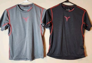 Lot of 2 Kids sz L Bauer Gray / Black Hockey Fit Short Sleeve T-Shirt - Picture 1 of 5