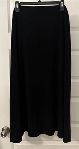 Sag Harbor Strech Waist Black Skirt SZ 2X Plus Size Midi Slinky Versatile Career - Picture 1 of 10