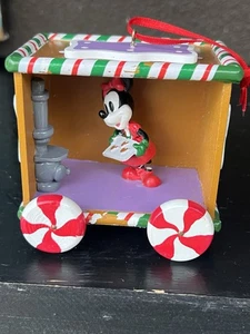 Caja/coche de madera vintage de Disney con adorno de Minnie Mouse - Imagen 1 de 9