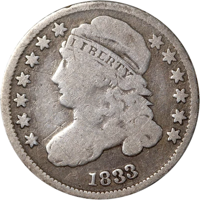 1833 Bust Dime Great Deals From The Executive Coin Company - Image 1 of 2