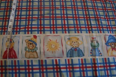 Daisy Kingdom Animal Class Double Border Fabric - 1 Yard + - Image 1 of 4