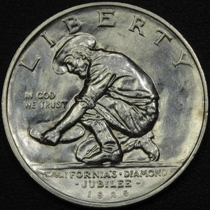 1925 S California Diamond Jubilee Commemorative Silver Half Dollar 50C - Picture 1 of 3