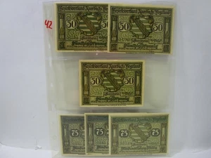 Lote de billetes de emergencia "Auerbach i Vogdland" (aprox. 6 uds.) XY538 - Imagen 1 de 2