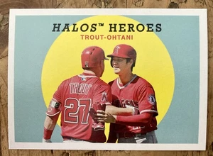 Shohei Ohtani / Mike Trout “Halos Heroes”2018 Topps Archives SP #303 - Picture 1 of 2
