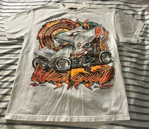 Vintage 2001 Jac Haudenschild "Wild Child" Roth Motorsports AOP Sprint Auto T-Shirt L - Bild 1 von 8