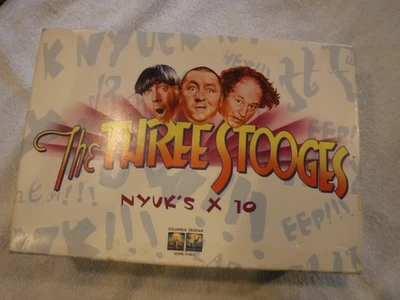 NEW VHS tape Box Set THE THREE STOOGES in NYUK'S X 10 ten tapes total - Image 1 of 3