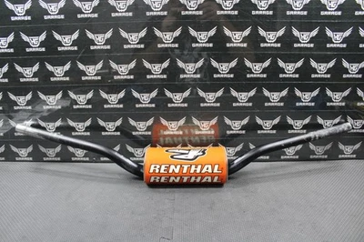 2013 SUZUKI RMZ250 RENTHAL 827 FAT BAR HANDLEBARS BARS ORANGE PAD 1-1/8" - Image 1 of 4