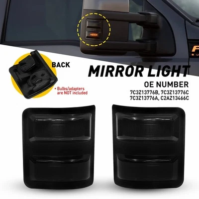 Luz de señal de giro del espejo lateral ahumado Len para Ford F150/Lincoln Mark LT 2013-2014 Foto 1 de 4