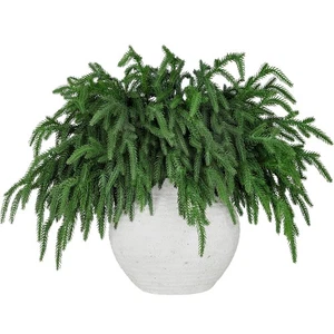 24 Pcs Realistic Christmas Greenery Stems, Natural Droopy Pine Branches,Soft ... - Picture 1 of 8