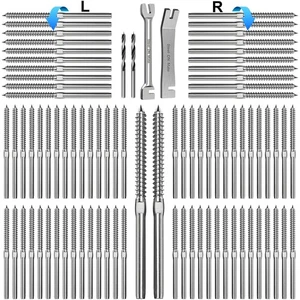 Steel DN Mate 100er Pack T316 Edelstahl Rechts&Linkshänder Gewinde Swage Lag S - Bild 1 von 8