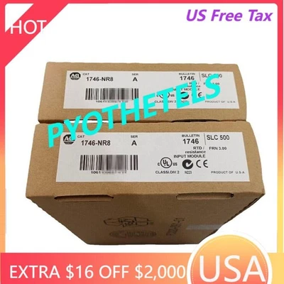 New Sealed AB 1746-NR8 SLC 500 RTD Resistance Input Module 1746NR8 US Free Tax - Image 1 of 4