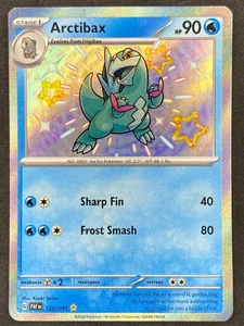 Pokémon Arctibax Shiny 129/091 PAF Paldean Fates NM - Picture 1 of 2