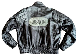 K's Leather KADOYA AKIRA CYBERJAC Leather Jacket Kaneda Black Size L Vintage VTG - Picture 1 of 24