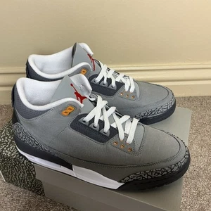 Air Jordan 3 Retro Cool Grey Mens Basketball Shoes Trainers UK 9 US10 - Picture 1 of 9