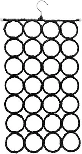 28 Loop Scarf Hanger Holder Closet Door Organizer Tie Belt Rack - Imagen 1 de 2