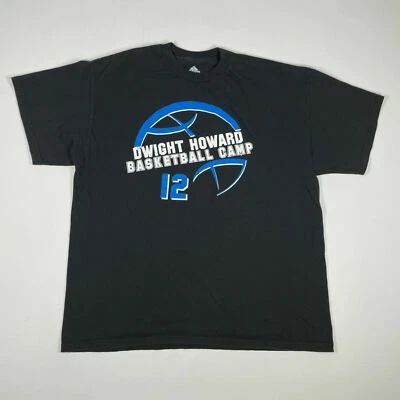 Adidas T-Shirt Dwight Howard Basketball Camp Double Sided Graphic Adult Large - Image 1 of 4
