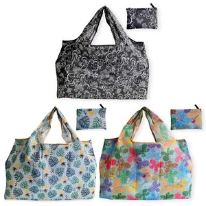 Reusable Grocery Shopping Bags Foldable – Tote Bags for Groceries Kitchen Col... - Picture 1 of 9