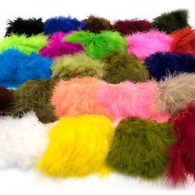 WOOLLY BUGGER MARABOU - Hareline Fly Tying & Jig Feathers - 23 Cores Disponíveis! - Imagem 1 de 3