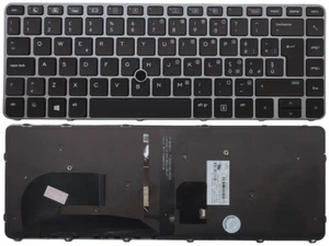 ITALIENISCHE TASTATUR FÜR HP EliteBook 840 G3 G4 745 G3 G4 LED HINTERGRUNDBELEUCHTUNG - Bild 1 von 3