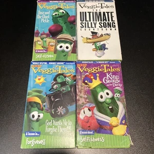 veggietales vhs lot of 4 - Picture 1 of 10