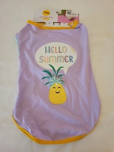 Camiseta sin mangas Sun Squad perro mediano hola verano ¡NUEVA CON ETIQUETAS! - Imagen 1 de 3